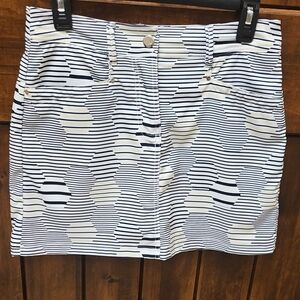 NWOT Striped Black and White GOLF Skort
